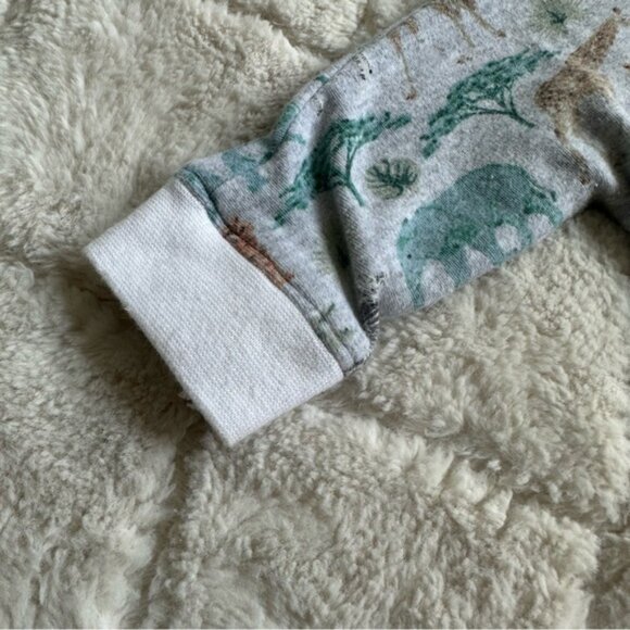 Boutique | Grey & Safari Print Oversized Sweater Dress | Size 12-18 Months - Picture 7 of 9